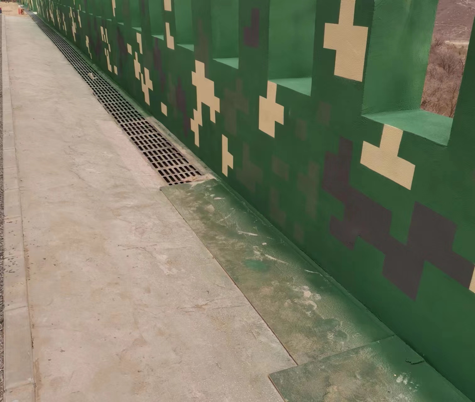 泰州围墙迷彩喷涂,数迷彩漆